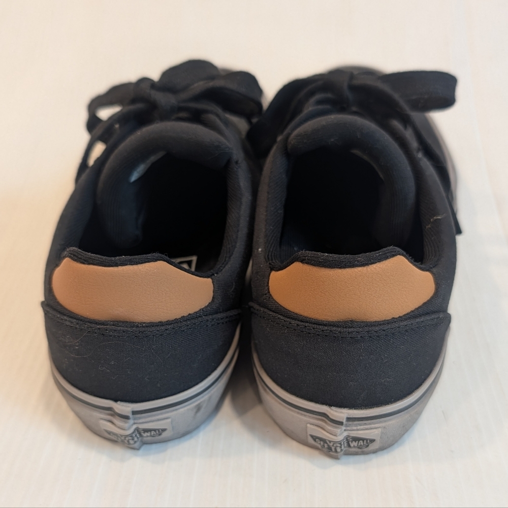 VANS Men's Atwood Deluxe Black Canvas Lowtop Sneakers Skate Shoes Size 8 - Picture 5 of 11